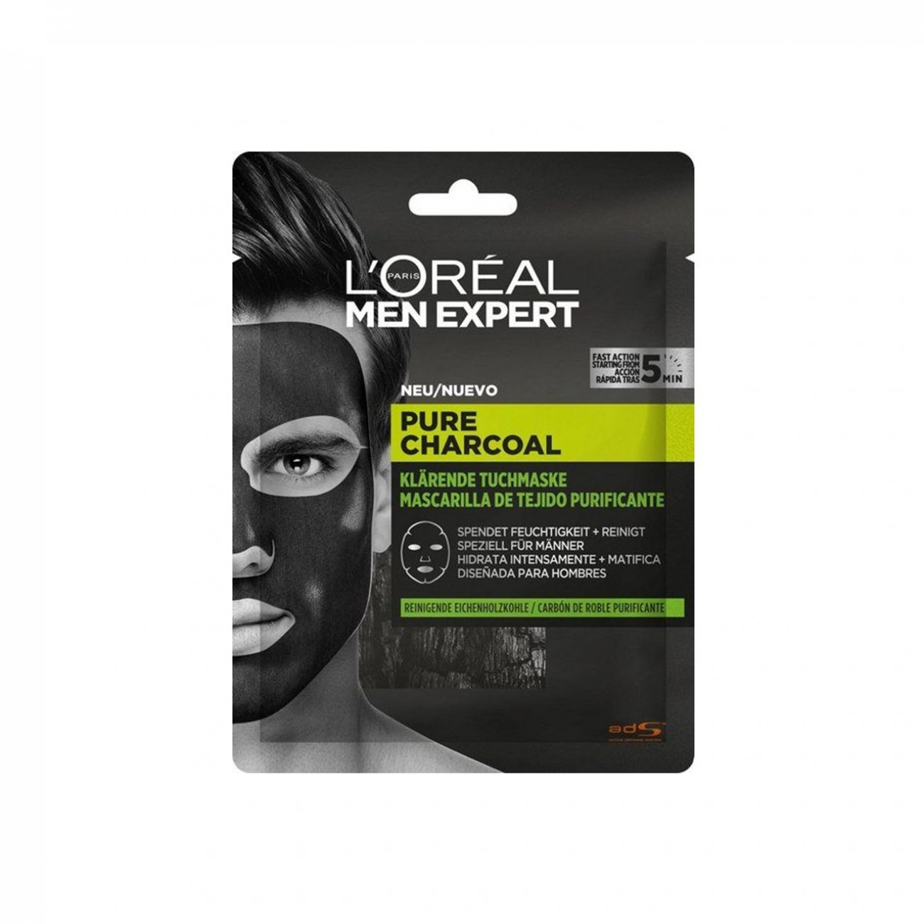 Familielid Ongeëvenaard Missend Buy L'Oréal Paris Men Expert Pure Charcoal Purifying Tissue Mask · USA