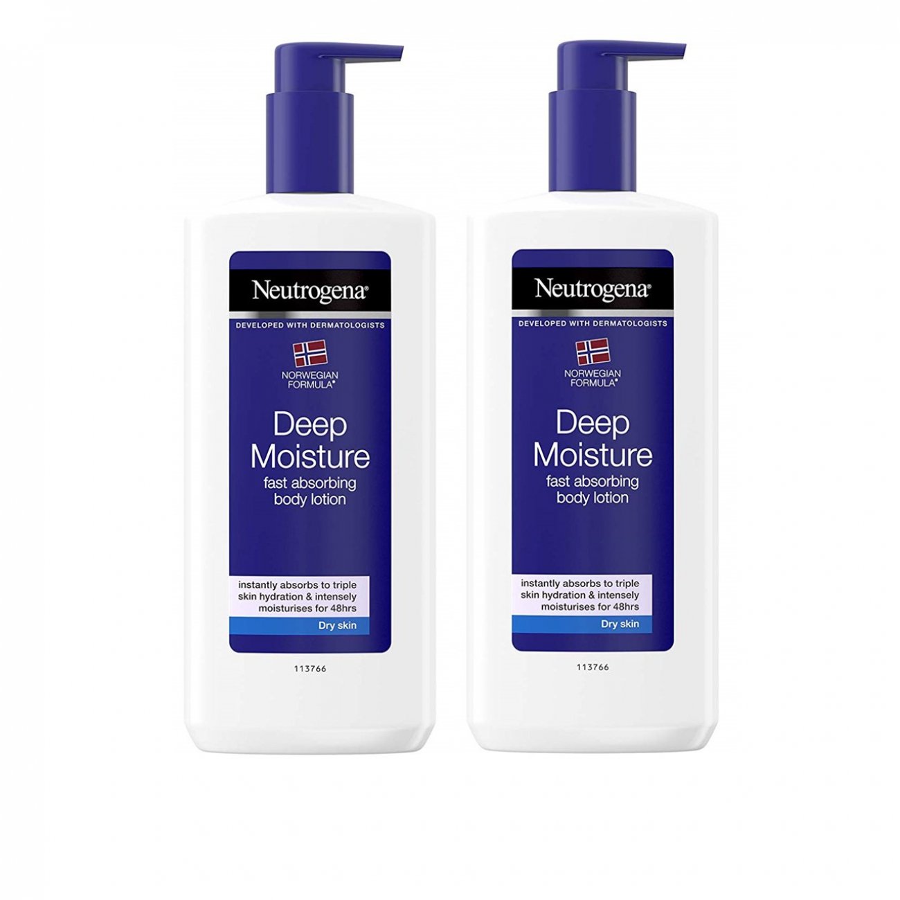 Buy PROMOTIONAL PACK:Neutrogena Deep Moisture Dry Skin 750ml x2 Turkey