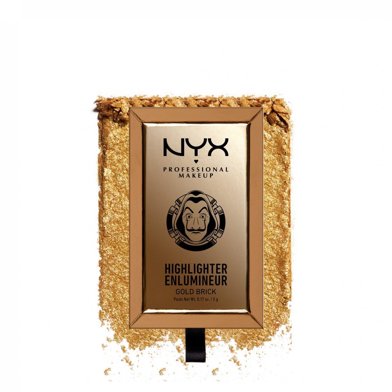 NYX Pro Makeup La Casa De Papel Highlighter Gold 5g (0.18oz) USA