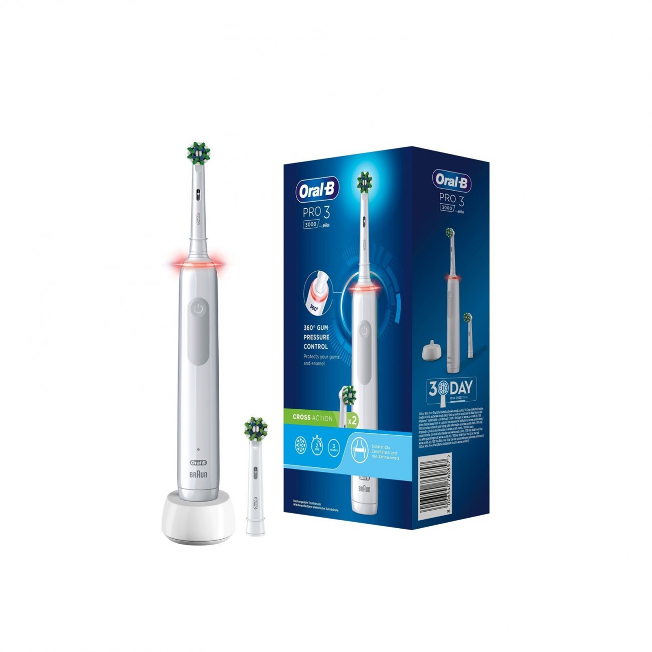 Nieuwjaar efficiëntie dorst Buy Oral-B Pro 3 3000 CrossAction x2 Electric Toothbrush · World Wide