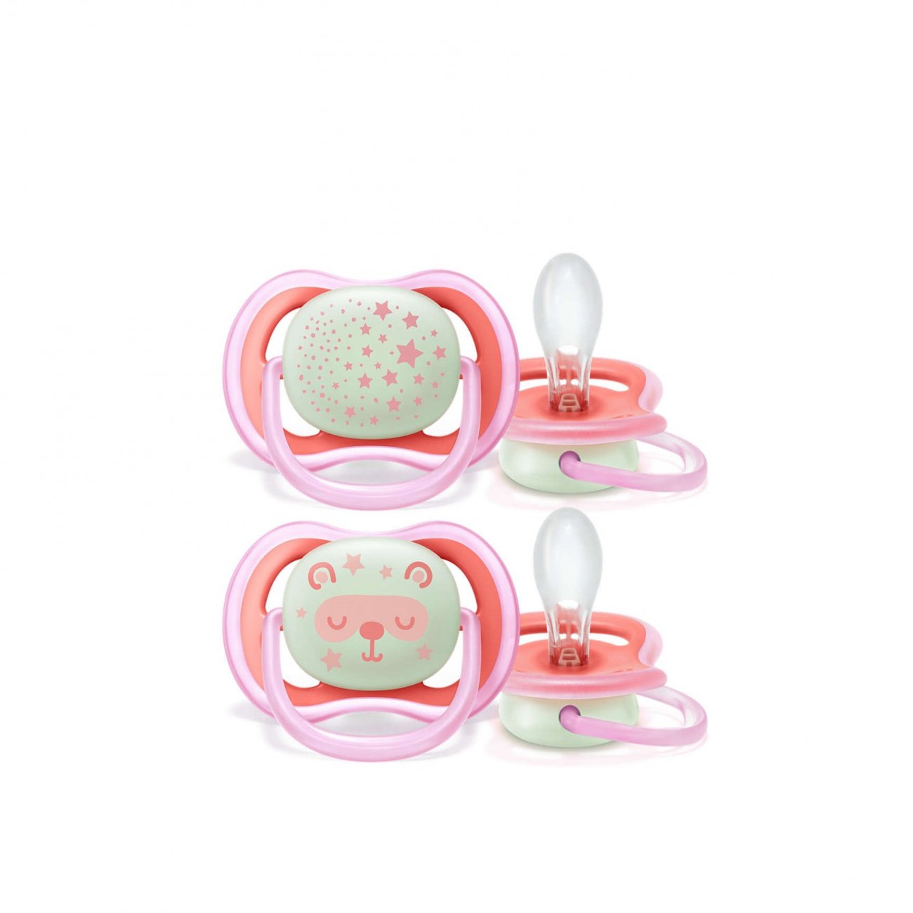 Buy Philips Avent Ultra Air NightTime Pacifier 618m x2 · World Wide