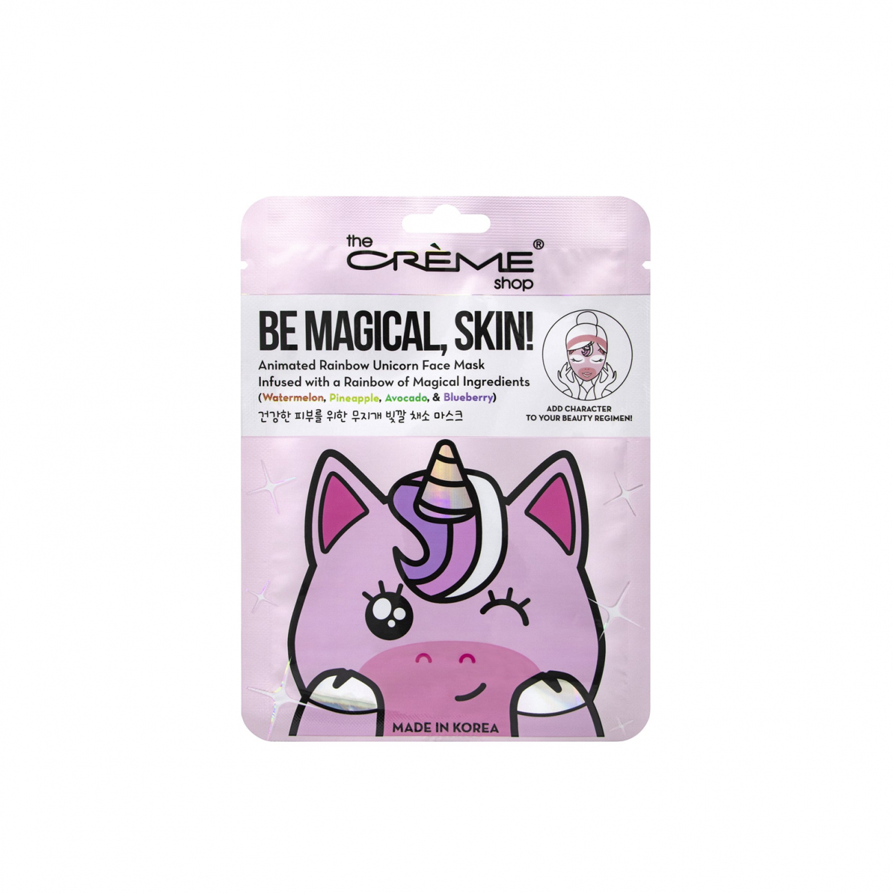 Buy The Crème Shop Be Magical, Skin! Animated Rainbow Unicorn Face Mask