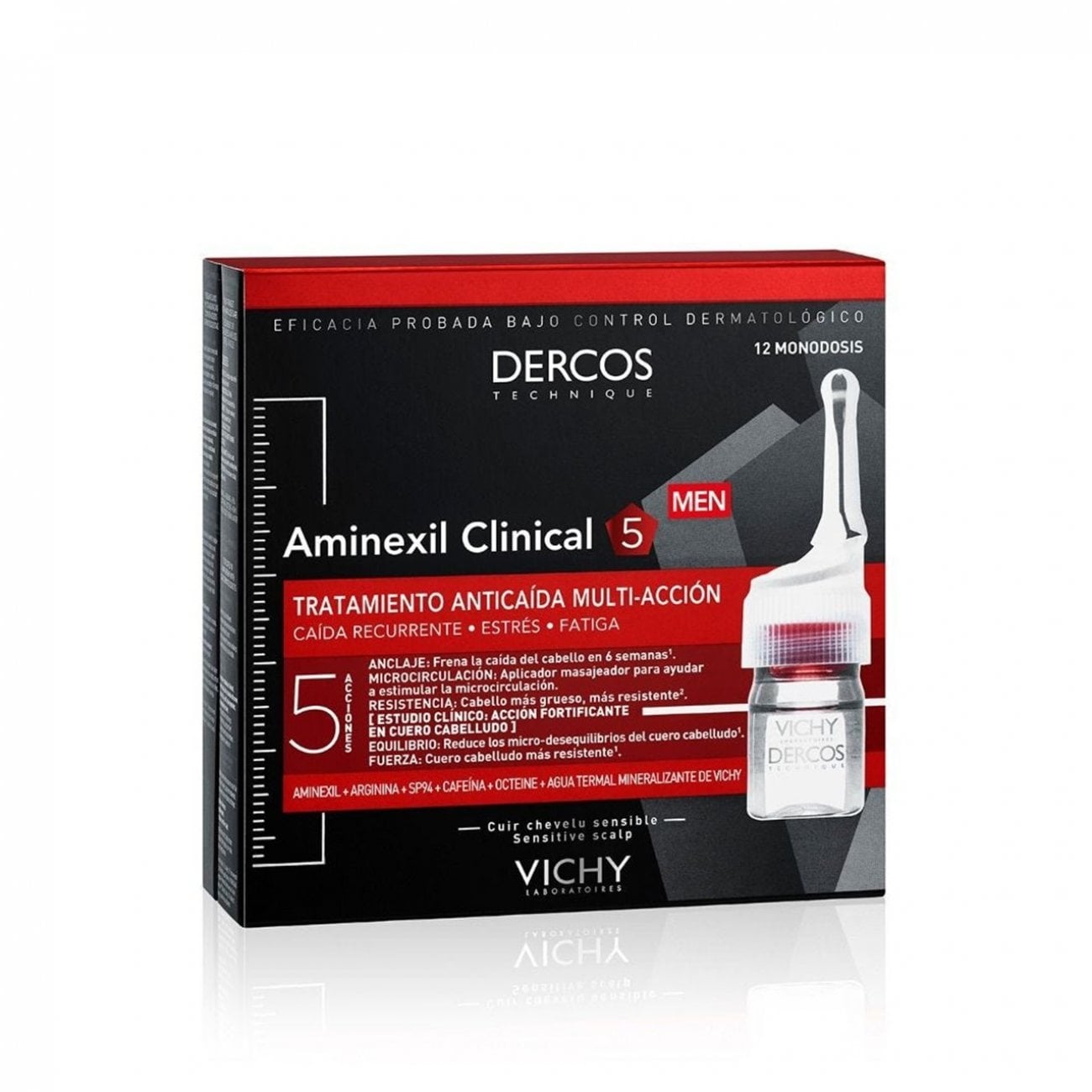 Buy Vichy Dercos Aminexil Clinical 5 AntiHair Loss Ampoules Men x21 · USA