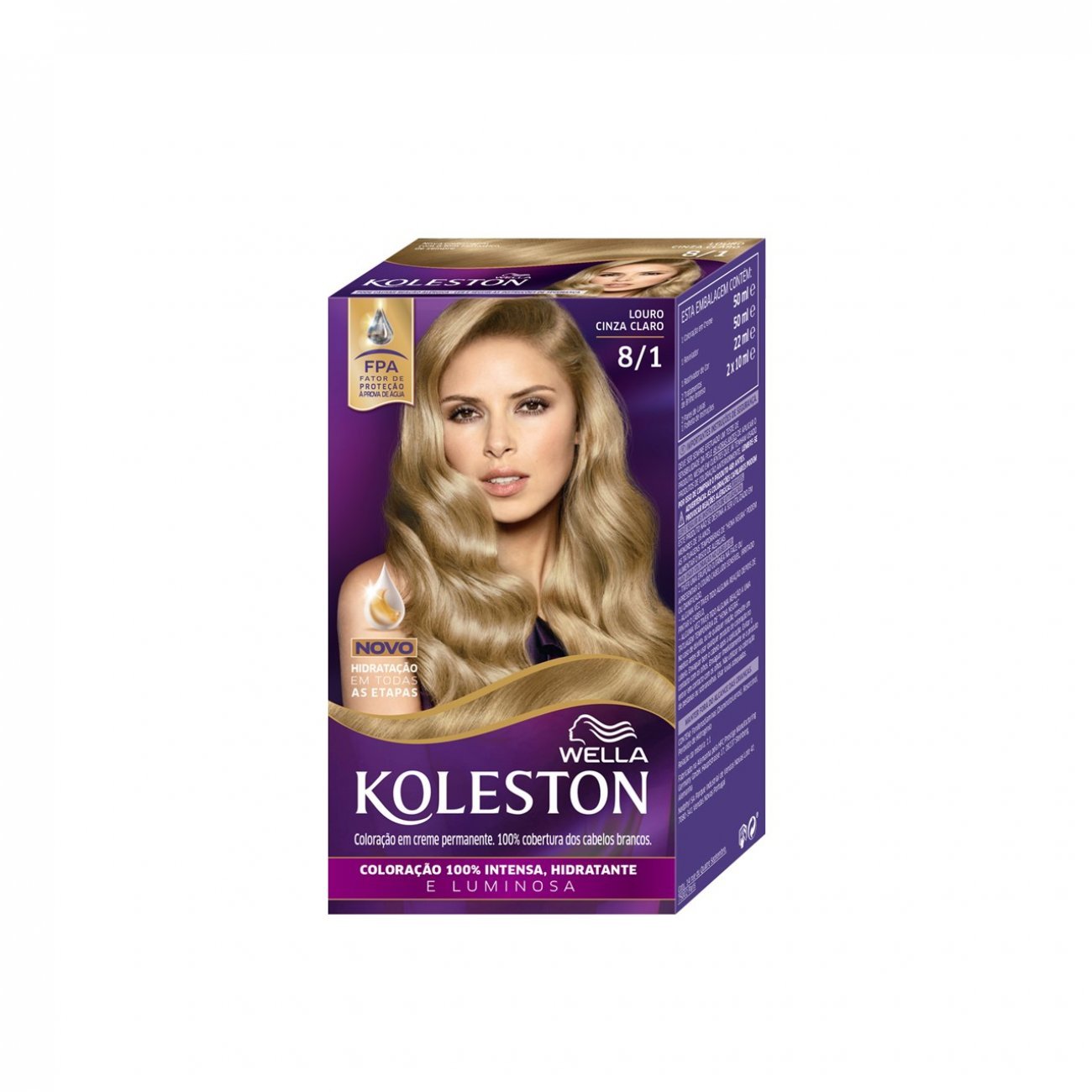 Buy Wella Koleston 8/1 Light Ash Blonde Permanent Hair Color · World Wide