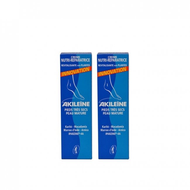 Promotional Pack Akileine Nutri Repair Cream Very Dry Feet 2x50ml