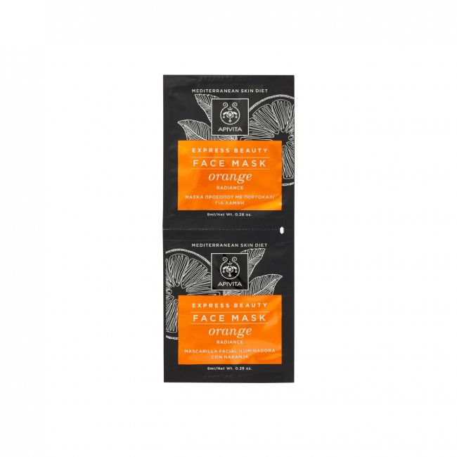Download Apivita Express Beauty Face Mask Orange 2x8ml PSD Mockup Templates