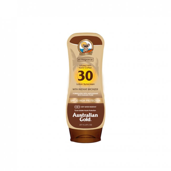 Mediator frost øge Australian Gold Lotion Sunscreen with Instant Bronzer SPF30 237ml