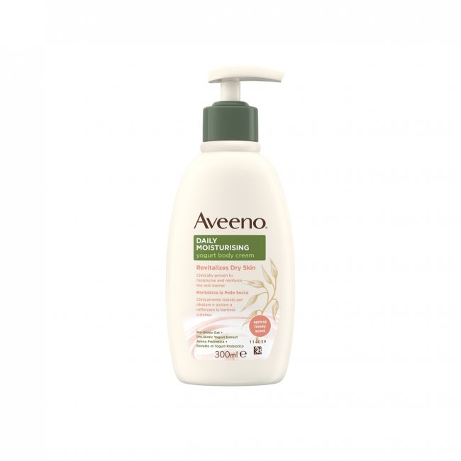 Aveeno Daily Moisturizing Yogurt Body Cream Apricot & Honey 300ml