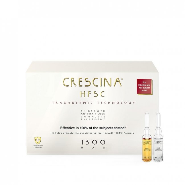 Crescina HFSC Transdermic Treatment 1300 Man Ampoules 3.5ml x10+10