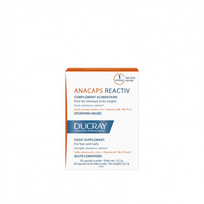 Ducray Anacaps Reactiv Hair & Nails Acute Conditions x30