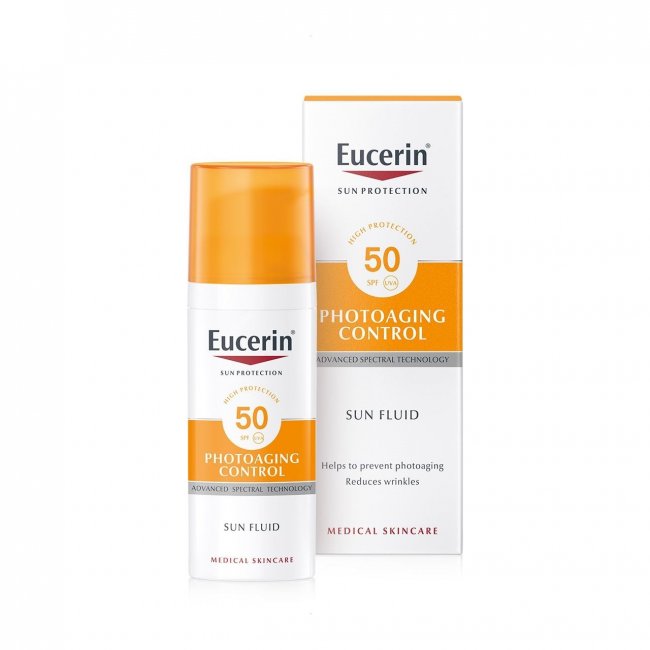 eucerin photoaging control sun fluid with hyaluronic acid spf 50