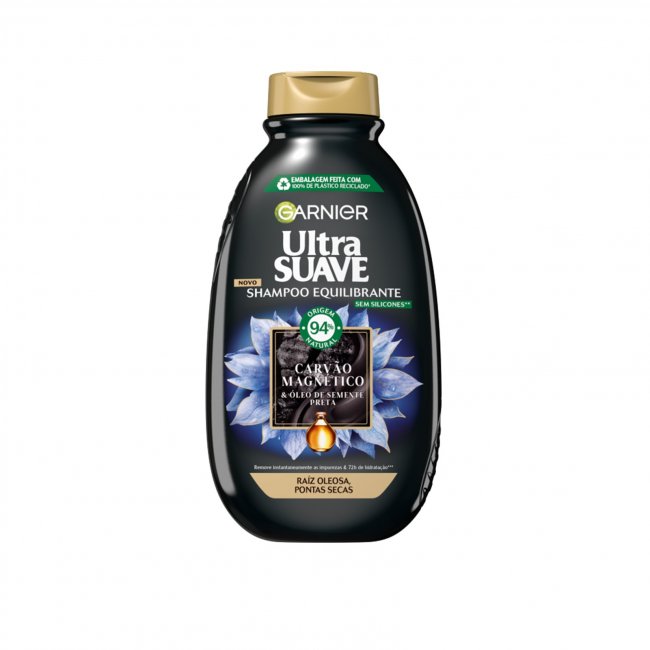 Garnier Ultimate Blends Magnetic Charcoal Shampoo 400ml (13.52 fl oz)