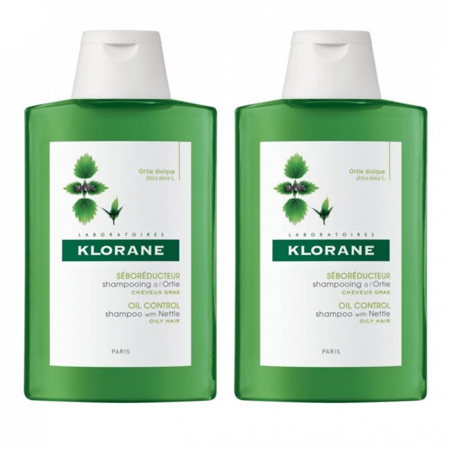 Buy Klorane Oil Control Shampoo With Nettle 400mlx2 Belgium