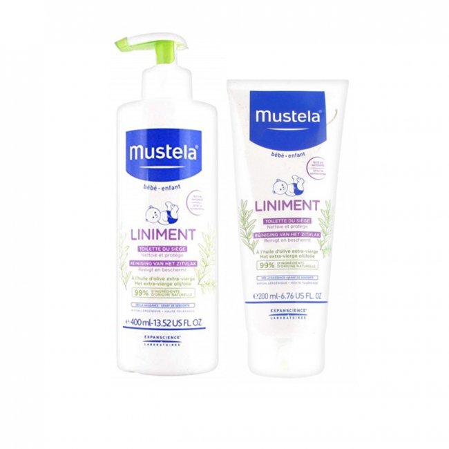 Promotional Pack Mustela Baby Liniment Diaper Area 400ml Liniment Diaper Area 200ml
