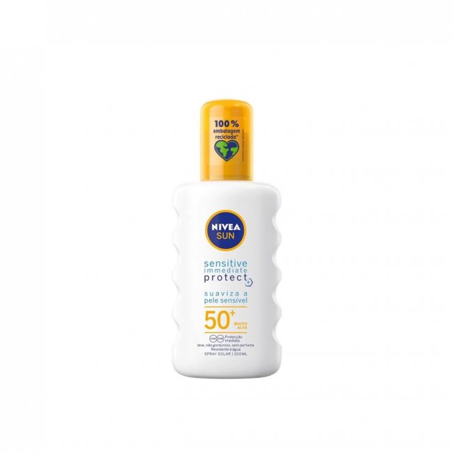 Luidspreker toegang Medaille Nivea Sun Sensitive Immediate Protect Sunscreen Spray SPF50+ 200ml