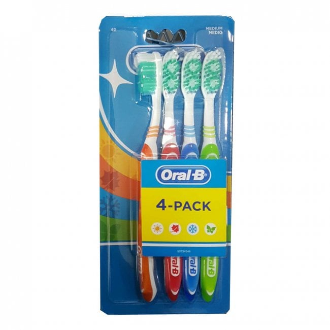 kunst Moment Verkoper Oral-B 4-Pack Toothbrush Medium