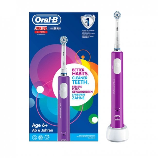 uitspraak Iedereen Vlucht Oral-B Junior 6+ Years Electric Toothbrush Purple