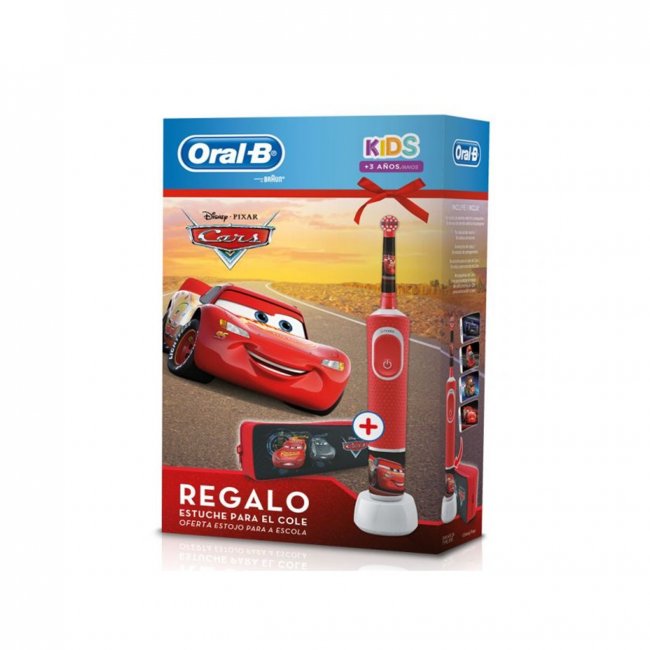 Oral B Kids 3 Years Electric Toothbrush Cars School Case