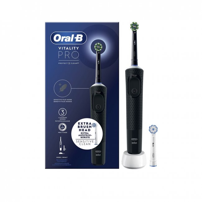 Buy Oral-B Vitality Pro Protect X Clean Box Electric Toothbrush Black ...