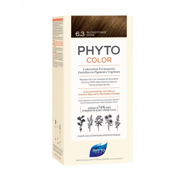 Phytocolor Permanent Color Shade 6.3 Dark Golden Blonde