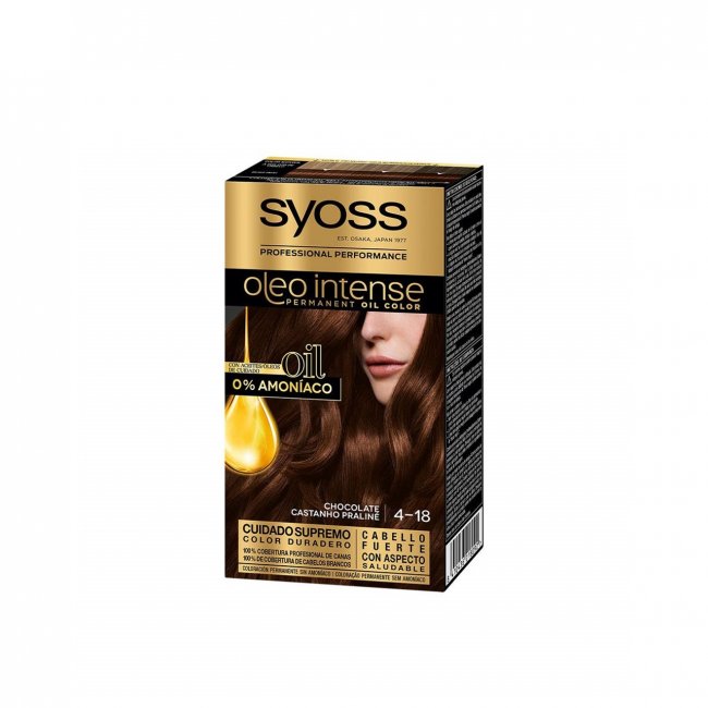 meten partner hebben Syoss Oleo Intense Permanent Oil Color 4-18 Permanent Hair Dye