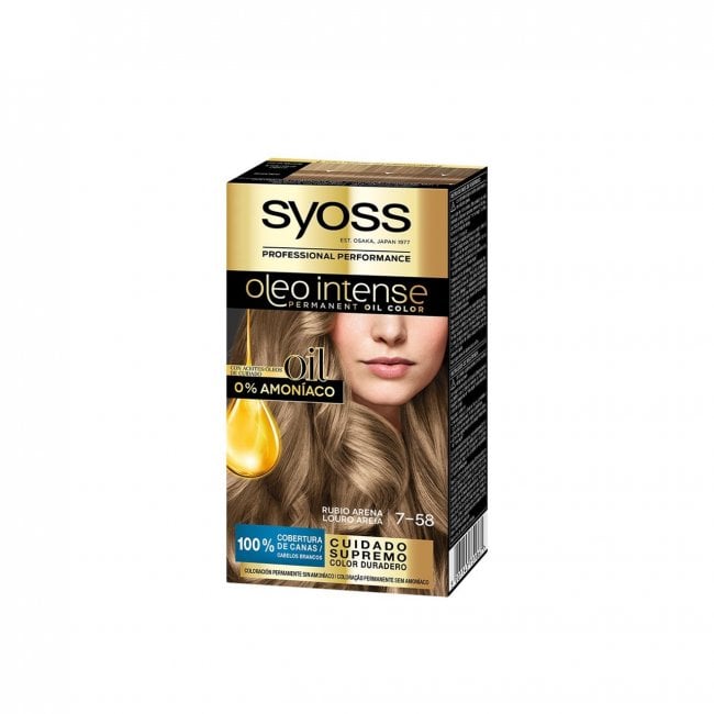 wat betreft fantoom krant Syoss Oleo Intense Permanent Oil Color 7-58 Permanent Hair Dye