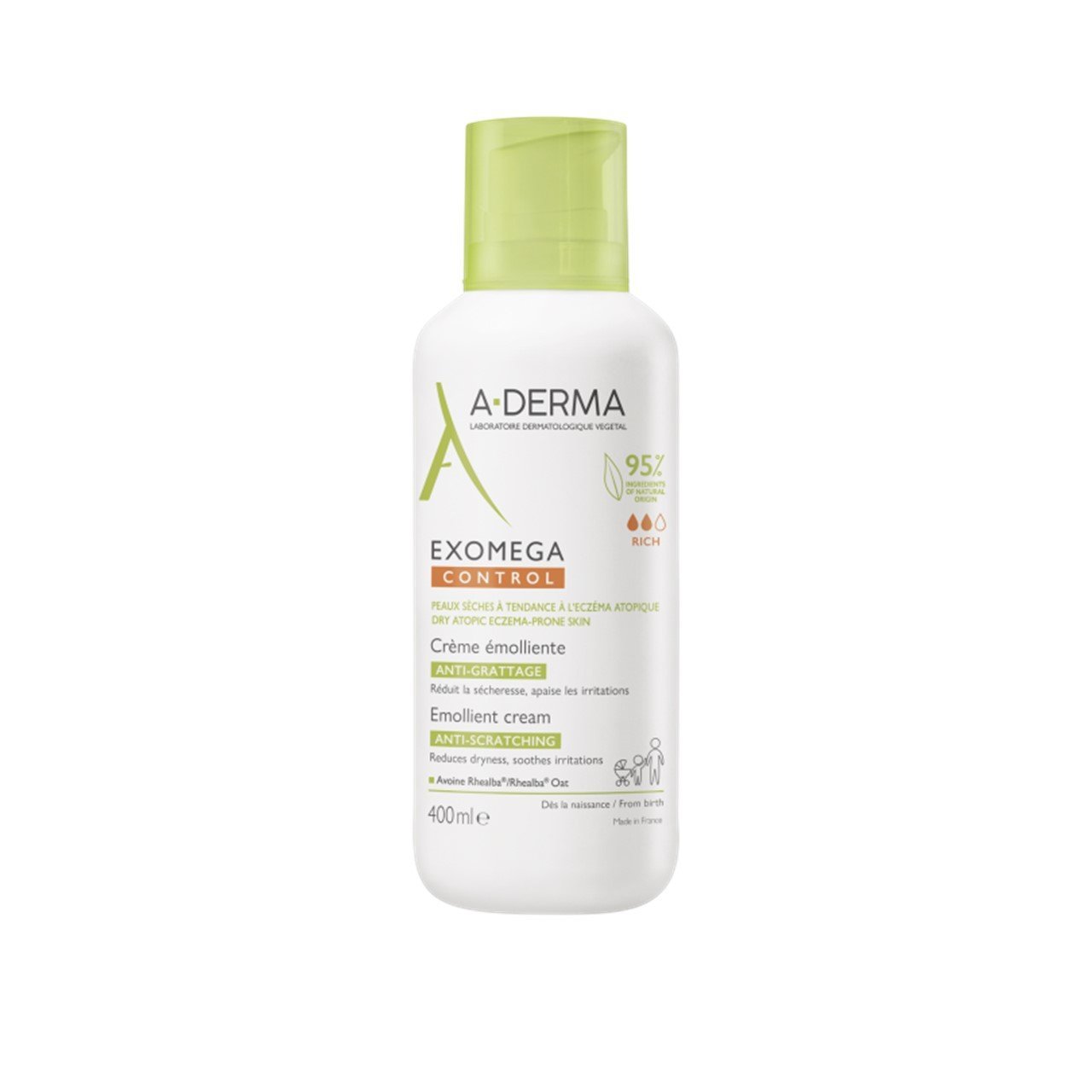 Kviksølv Charmerende strukturelt Buy A-Derma Exomega Control Emollient Cream 400ml (13.53fl oz) · USA