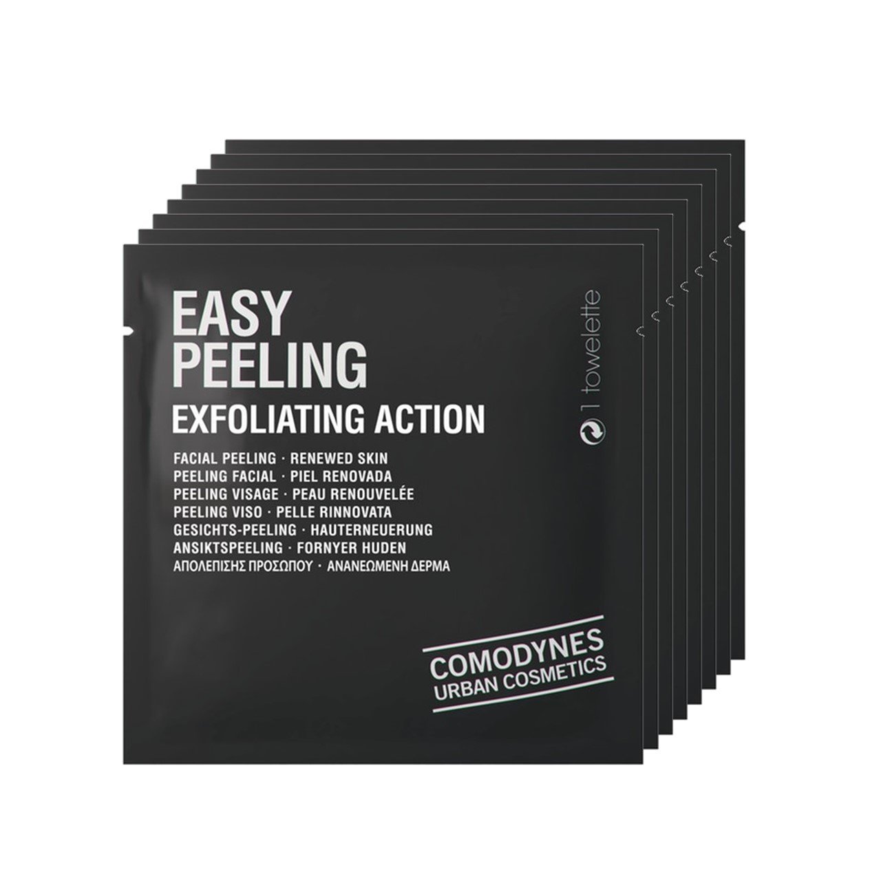 Comodynes Easy Peeling Exfoliating Wipes x8