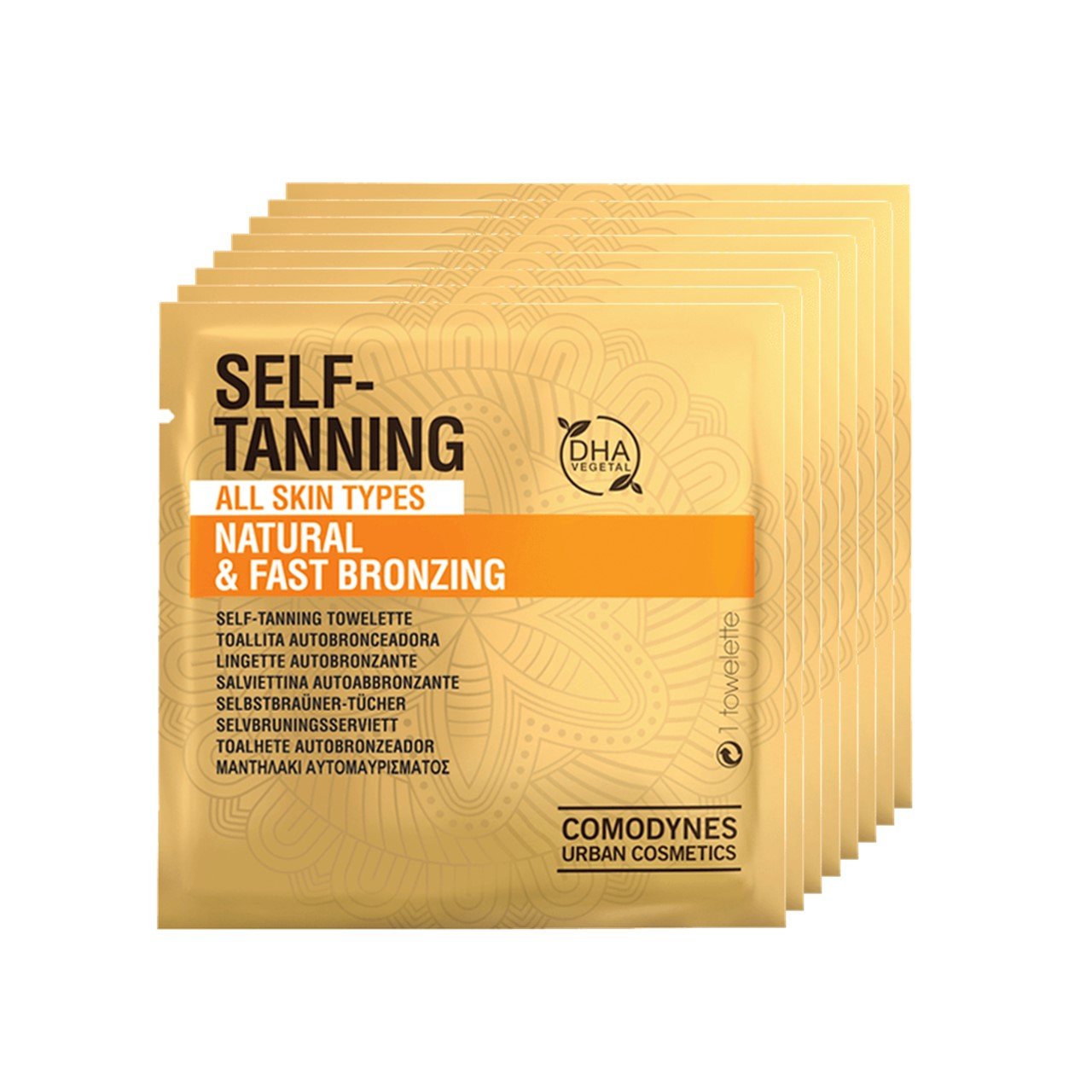 Comodynes Natural Self-Tanning Wipes x8