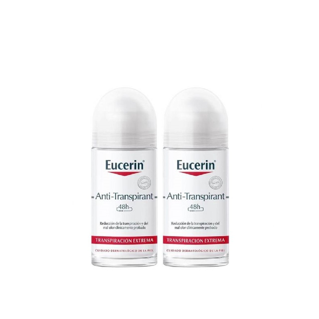 PROMOTIONAL PACK:Eucerin Anti-Perspirant 48h Roll-On 50ml x2 (2x1.69fl oz) · USA
