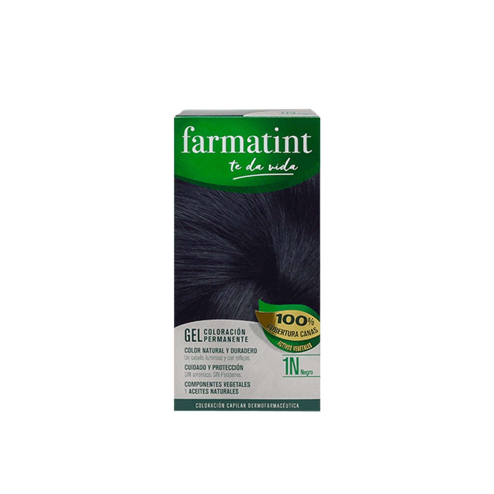 Buy Farmatint Permanent Hair Color Gel 1N Black · South Korea