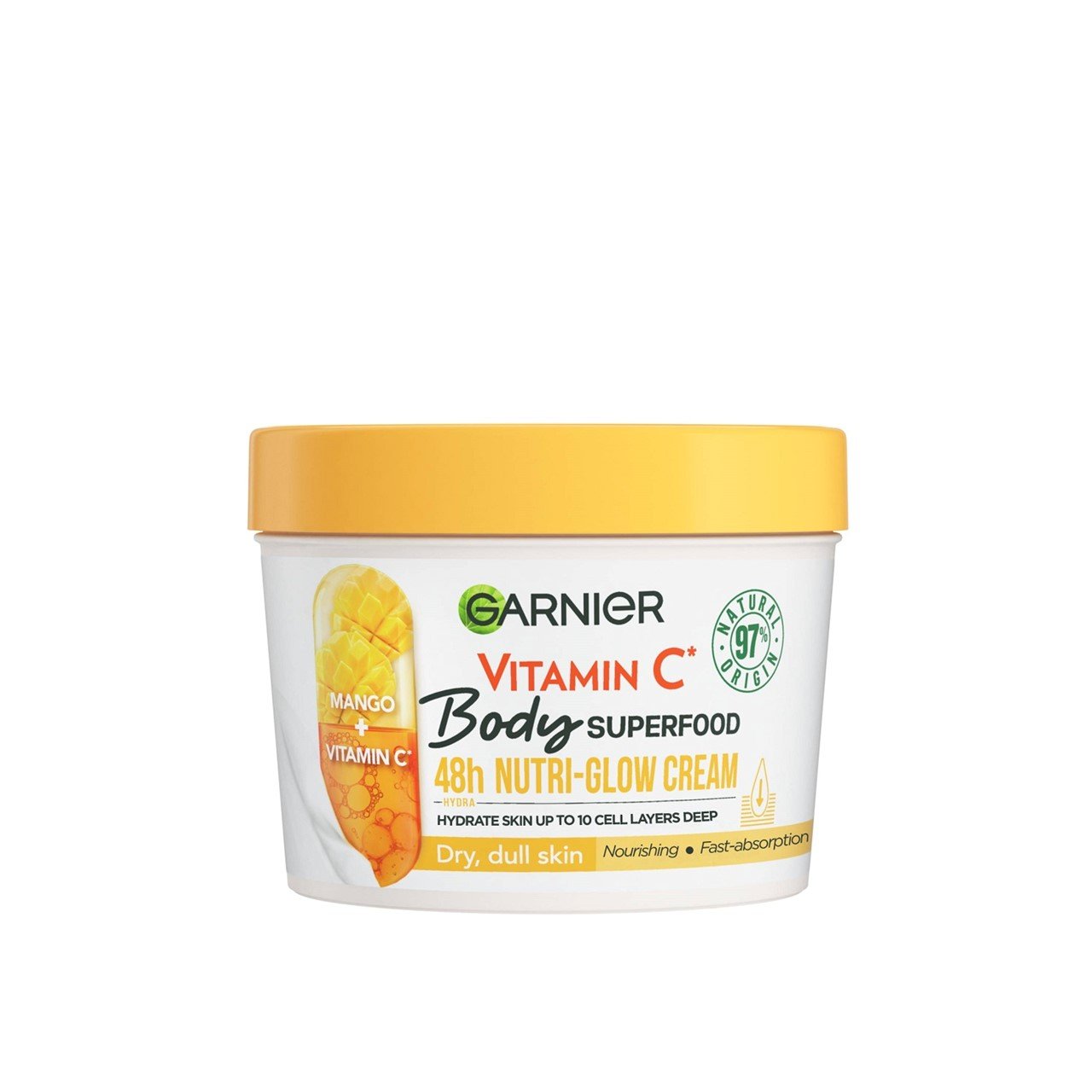 Buy Garnier Body Superfood 48h NutriGlow Cream Mango + Vitamin C 380ml