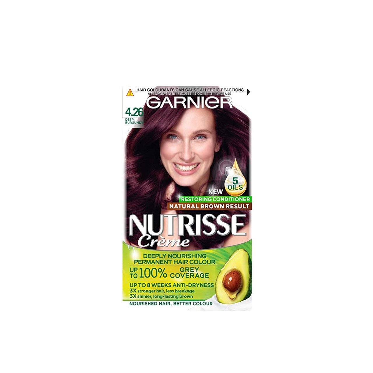 Buy Garnier Nutrisse Crème  Deep Burgundy Permanent Hair Dye · Bulgaria