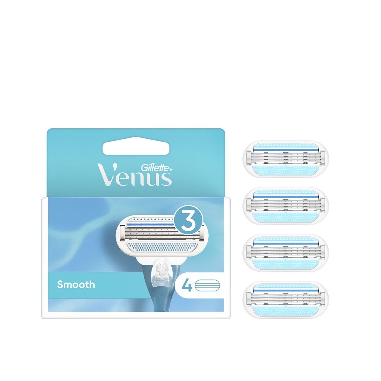Uitgaan Hertog Kietelen Buy Gillette Venus Smooth 3 Refill Blades x4 · USA