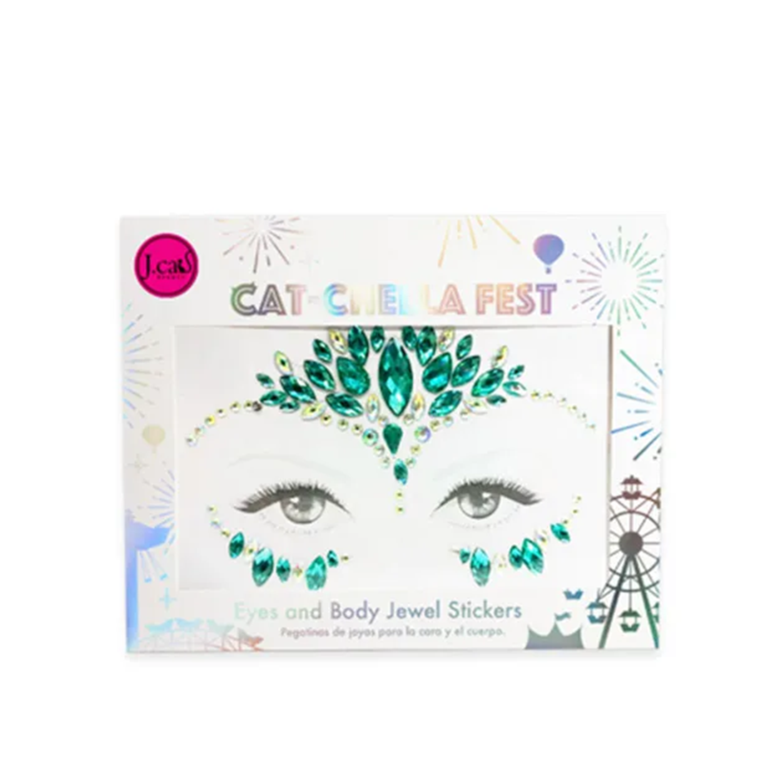 J.Cat Cat-Chella Fest Face and Body Jewel Stickers 102 Diamond