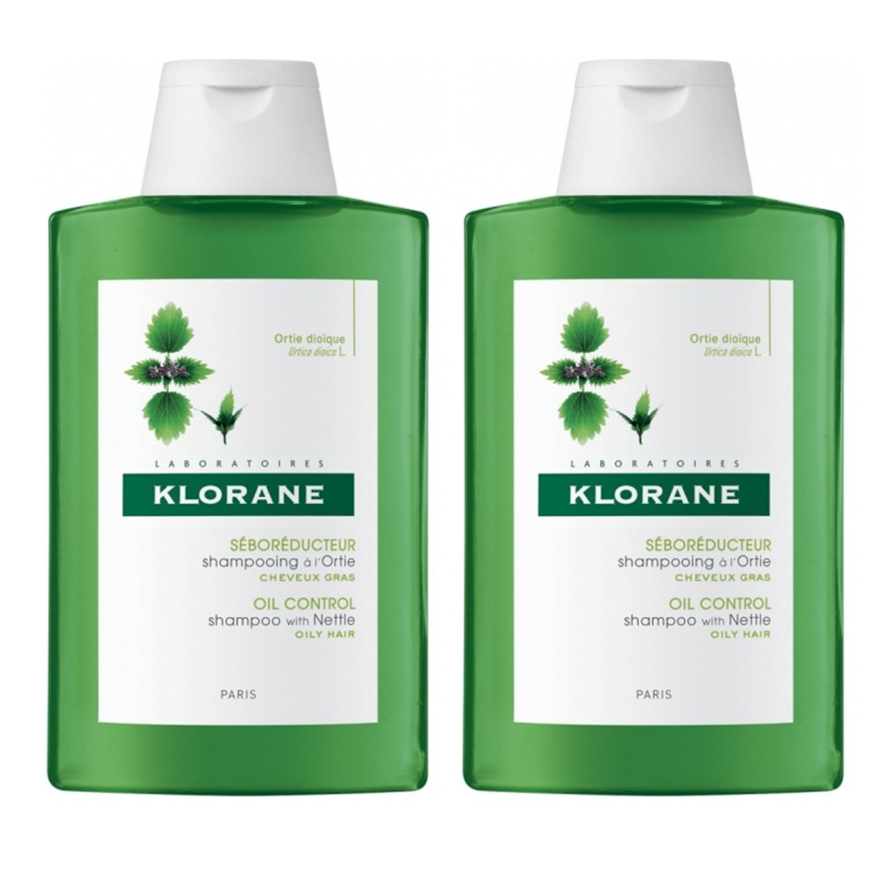 Buy Klorane Oil Control Shampoo With Nettle 400mlx2 Qatar