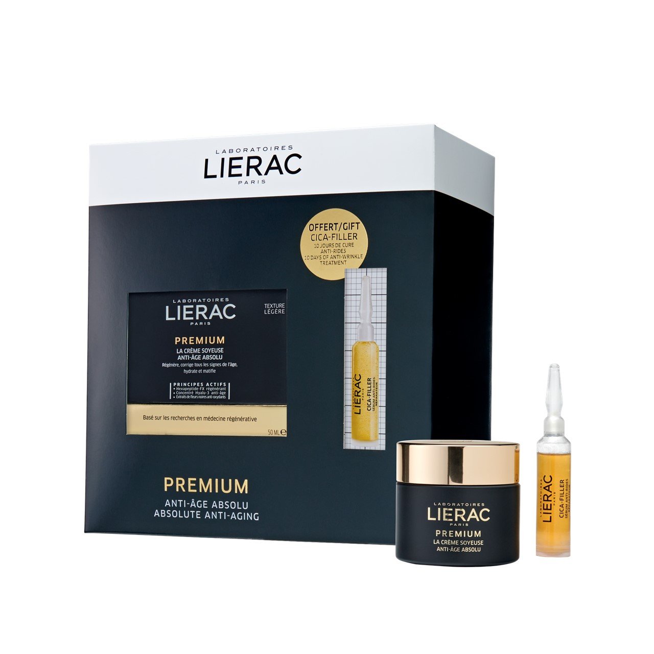 Lierac Premium The Silky Cream 50ml Cica Filler Serum 10ml