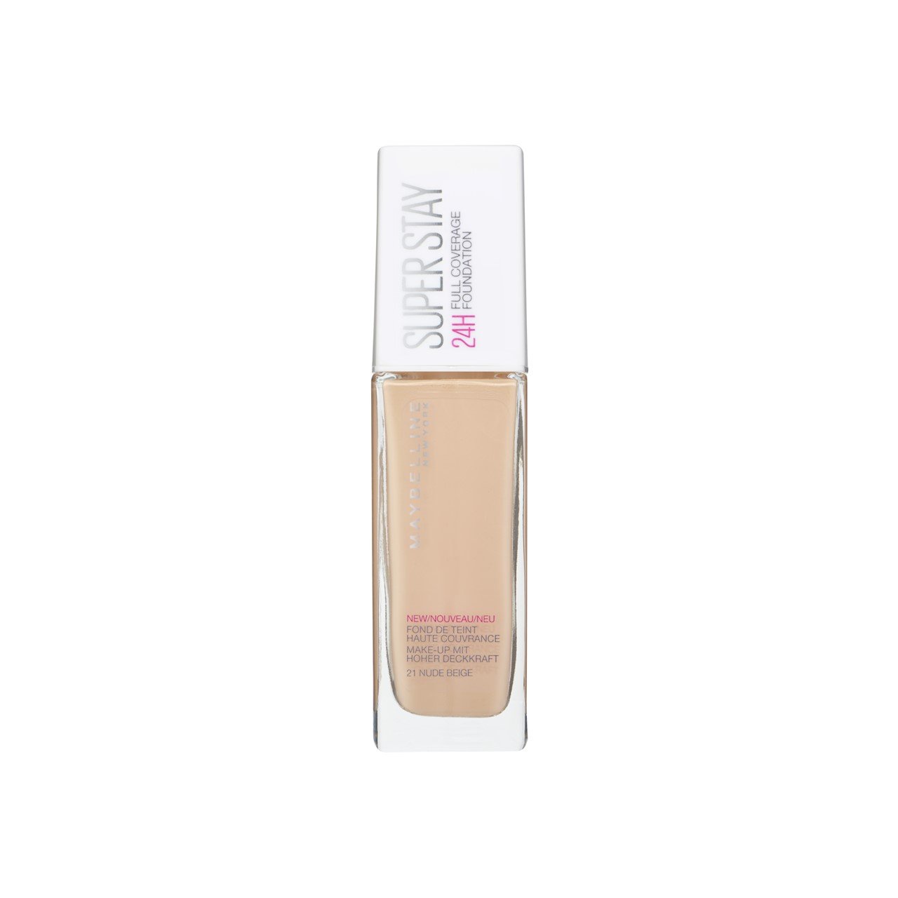 Maybelline Super Stay 24h Full Coverage Foundation 21 Nude Beige 30ml