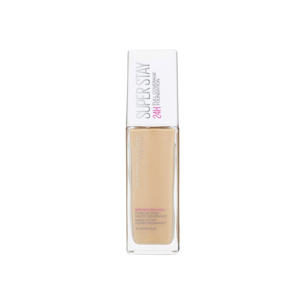 Maybelline Super Stay 24h Full Coverage Foundation 36 Warm Sun 30ml