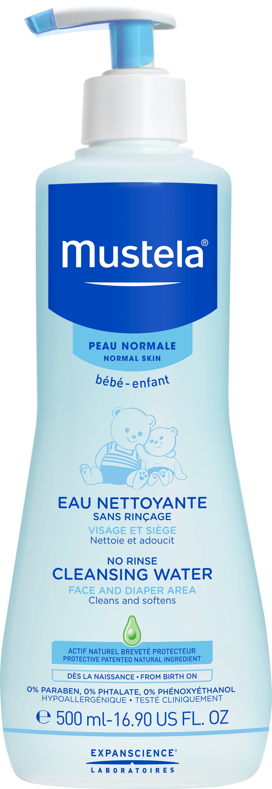 mustela baby cleansing water