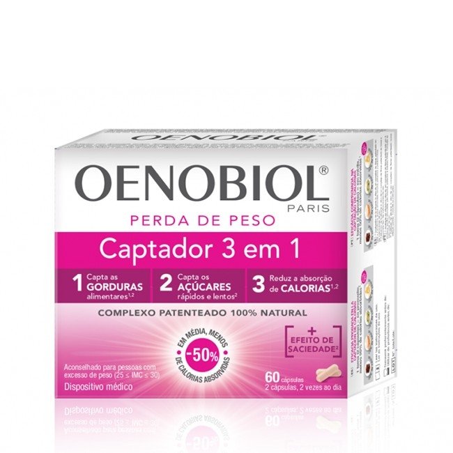 Oenobiol Capteur / Captivator 3 in 1 for Weight Loss 60 capsules