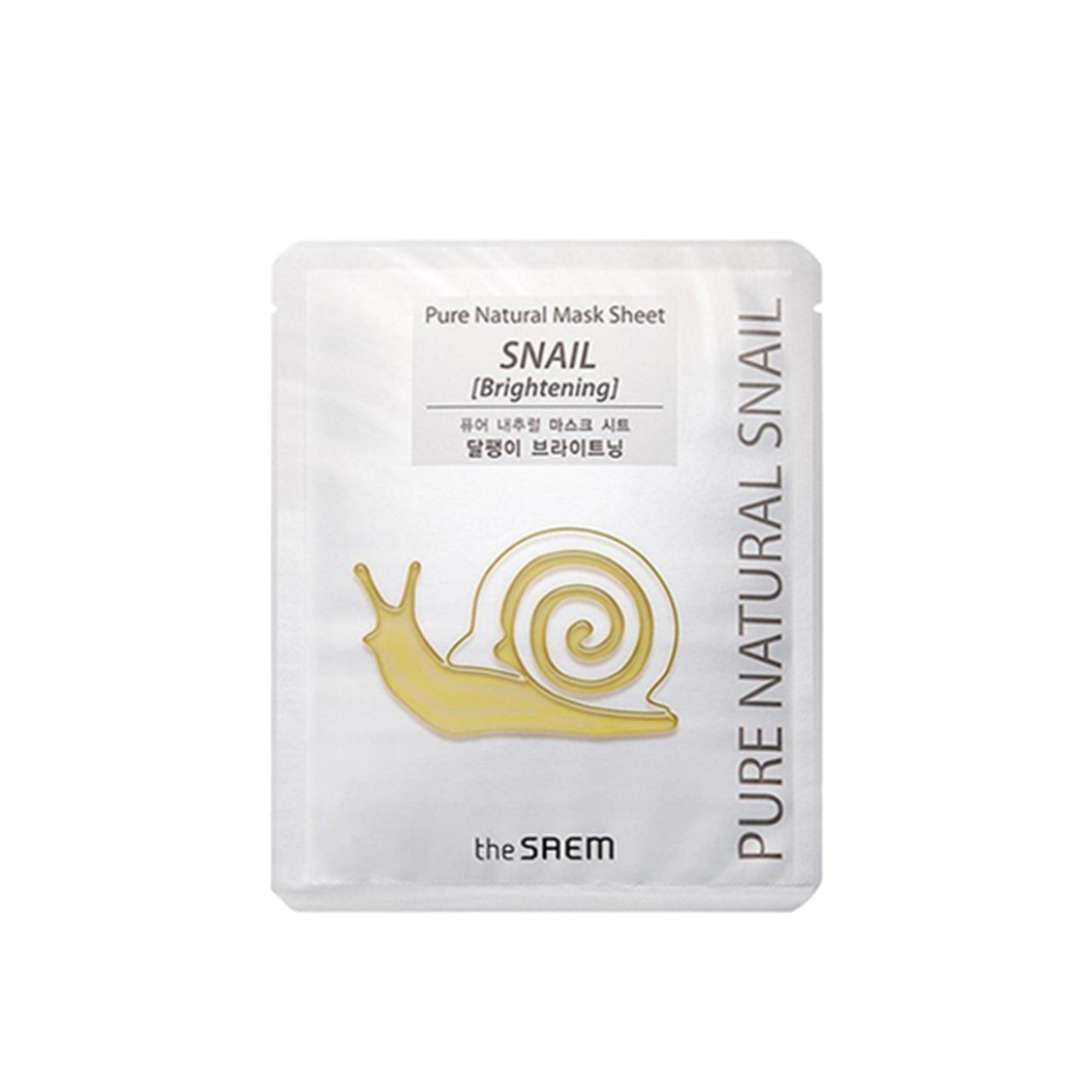 The Saem Pure Natural Mask Sheet Snail Brightening 20ml (0.68 fl · USA