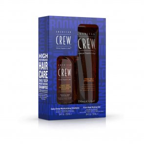 GIFT SET:American Crew Firm Hold Gel Daily Shampoo Set