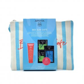 GIFT SET:APIVITA Bee Sun Safe Hydra Sensitive Soothing Face Cream SPF50+ Kit