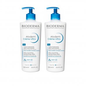 PROMOTIONAL PACK:Bioderma Atoderm Crème Ultra Moisturising Cream 500ml x2 (2x16.91 fl oz)