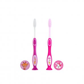 Chicco Milk Teeth Toothbrush 3-6 Years Pink/Purple x1