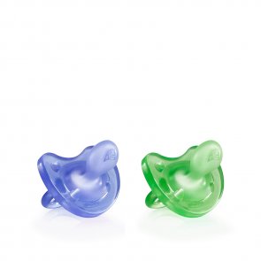 Chicco Physio Soft Silicone Pacifier 6-16m Green/Purple x1