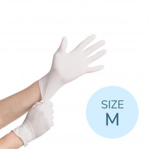 Dermagrip Powder-free Latex Gloves Size M x100