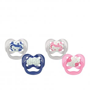 Dr. Brown's Advantage Glow in the Dark Pacifier 0-6m x2