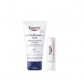 PROMOTIONAL PACK: Eucerin UreaRepair Plus Hand Cream 75ml + pH5 Lip Active Balm 4,8g